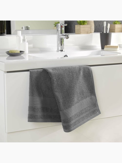 Serviette de toilette éponge unie tendresse - Kiabi