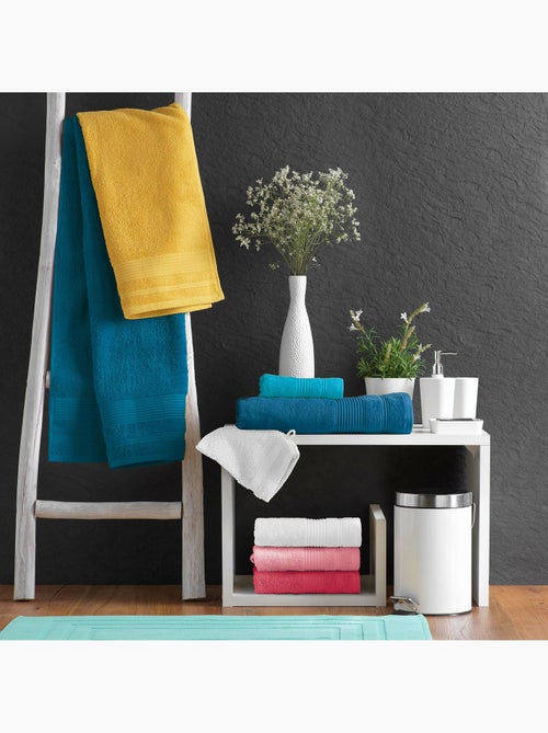Serviette de toilette éponge unie tendresse - Kiabi