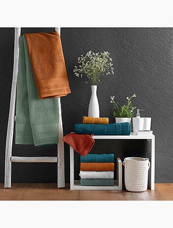 Serviette de toilette éponge unie tendresse