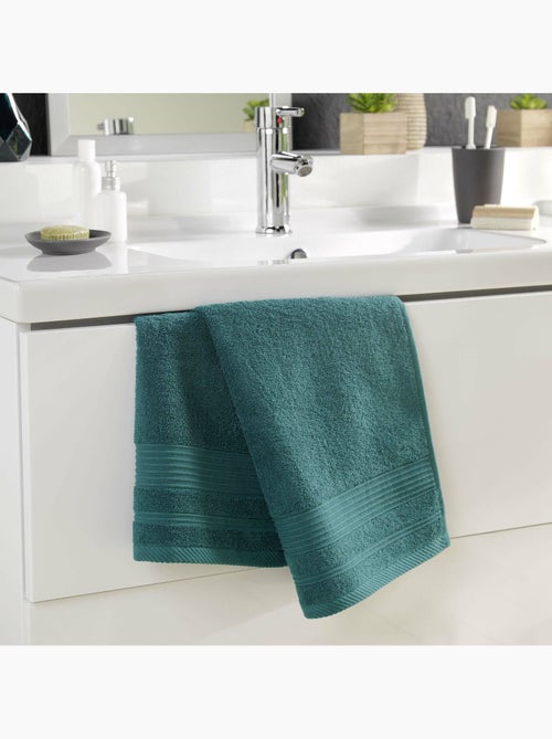 Serviette de toilette éponge unie tendresse - Kiabi