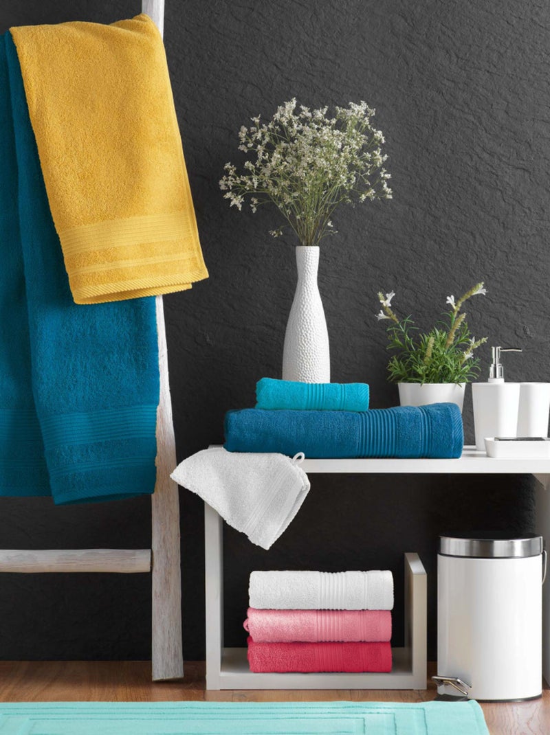 Serviette de toilette éponge unie tendresse Vert émeraude - Kiabi