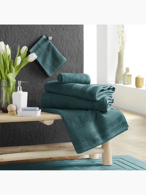 Serviette de toilette éponge unie tendresse - Kiabi