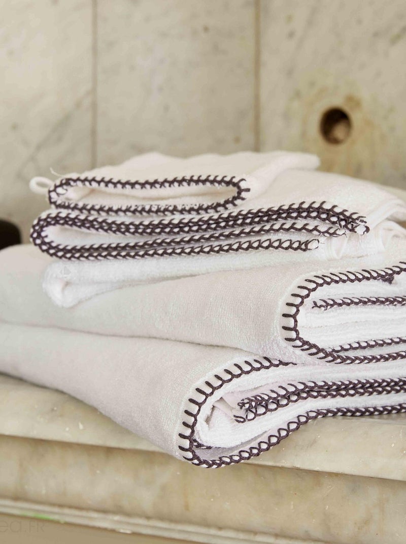 Serviette de toilette FJORD coton Beige sable - Kiabi