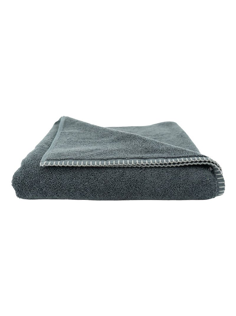 Serviette de toilette FJORD coton Gris foncé - Kiabi