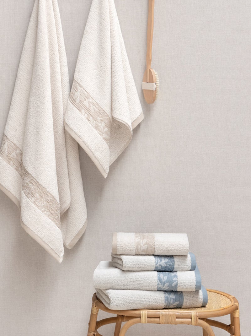 Serviette de toilette FOLIUM Beige - Kiabi