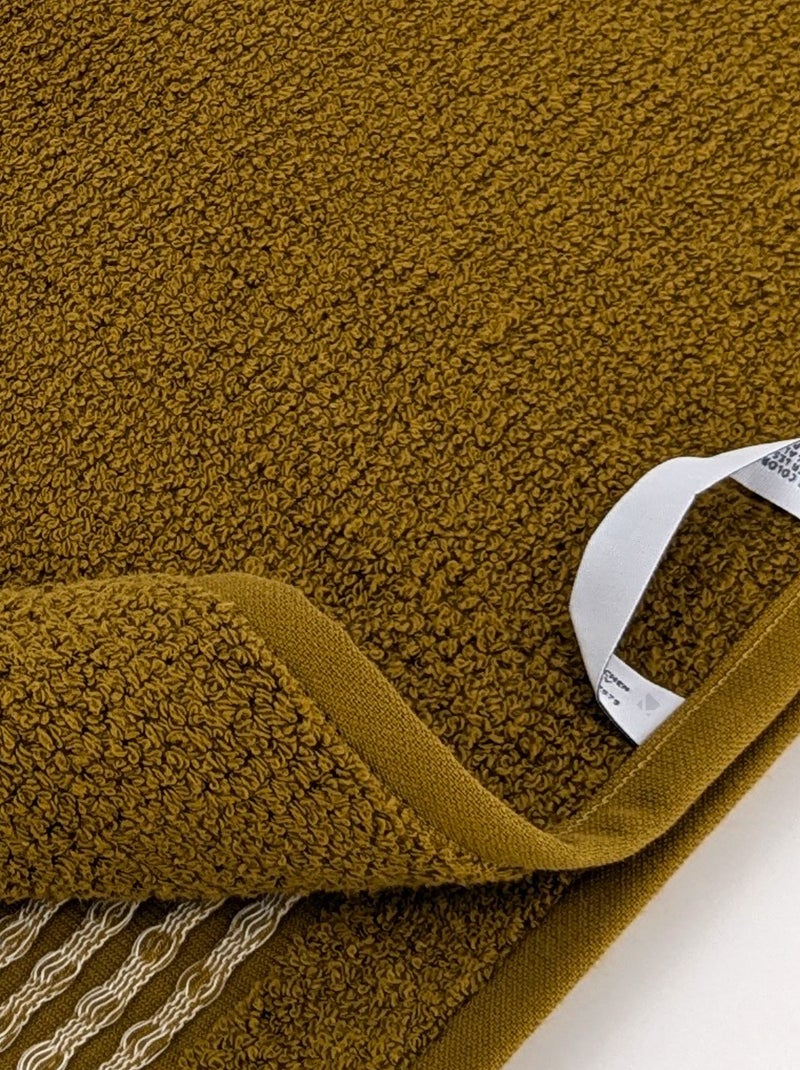 Serviette de toilette INTENSE Jaune moutarde - Kiabi