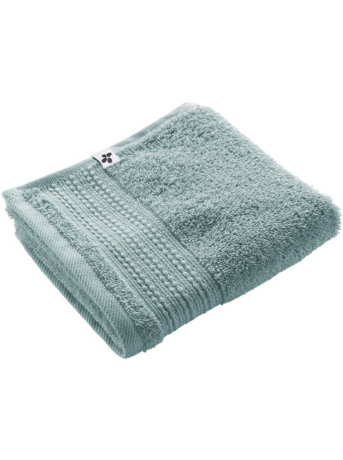 Serviette de toilette invité 30 x 50 cm GARANCE Bleu glacier - Kiabi