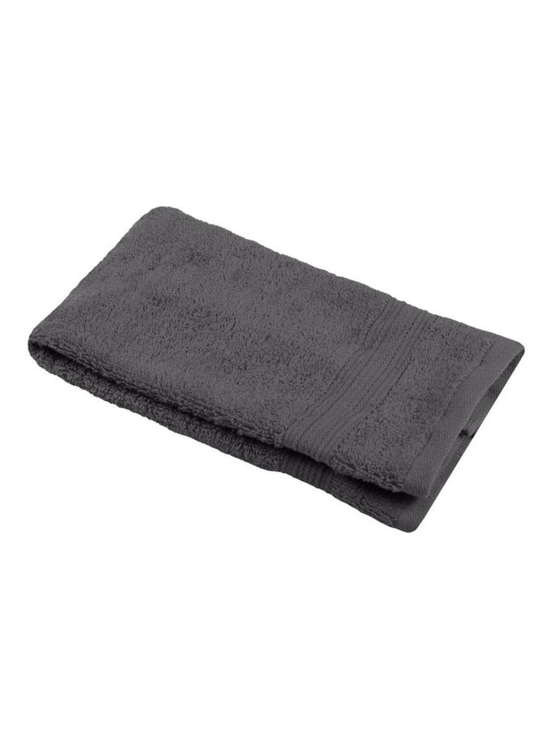 Serviette de toilette invite 30 x 50 cm Laguna Anthracite gris anthracite - Kiabi