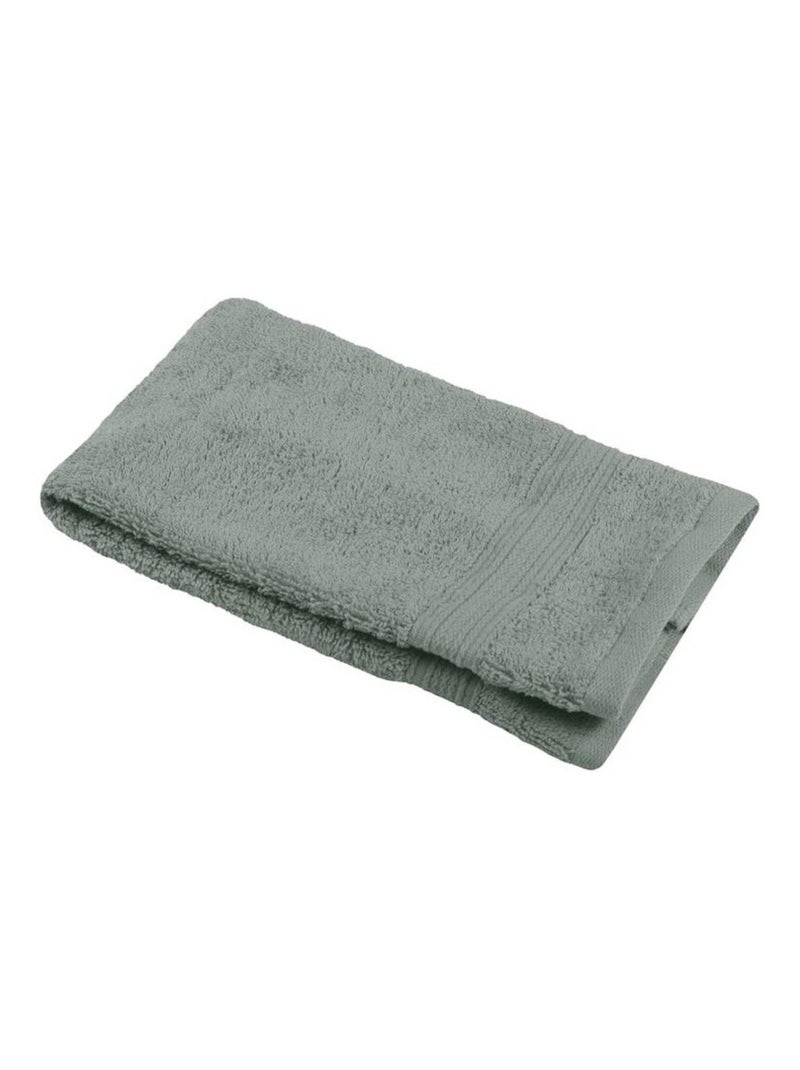 Serviette de toilette invite 30 x 50 cm Laguna Lichen Vert kaki - Kiabi