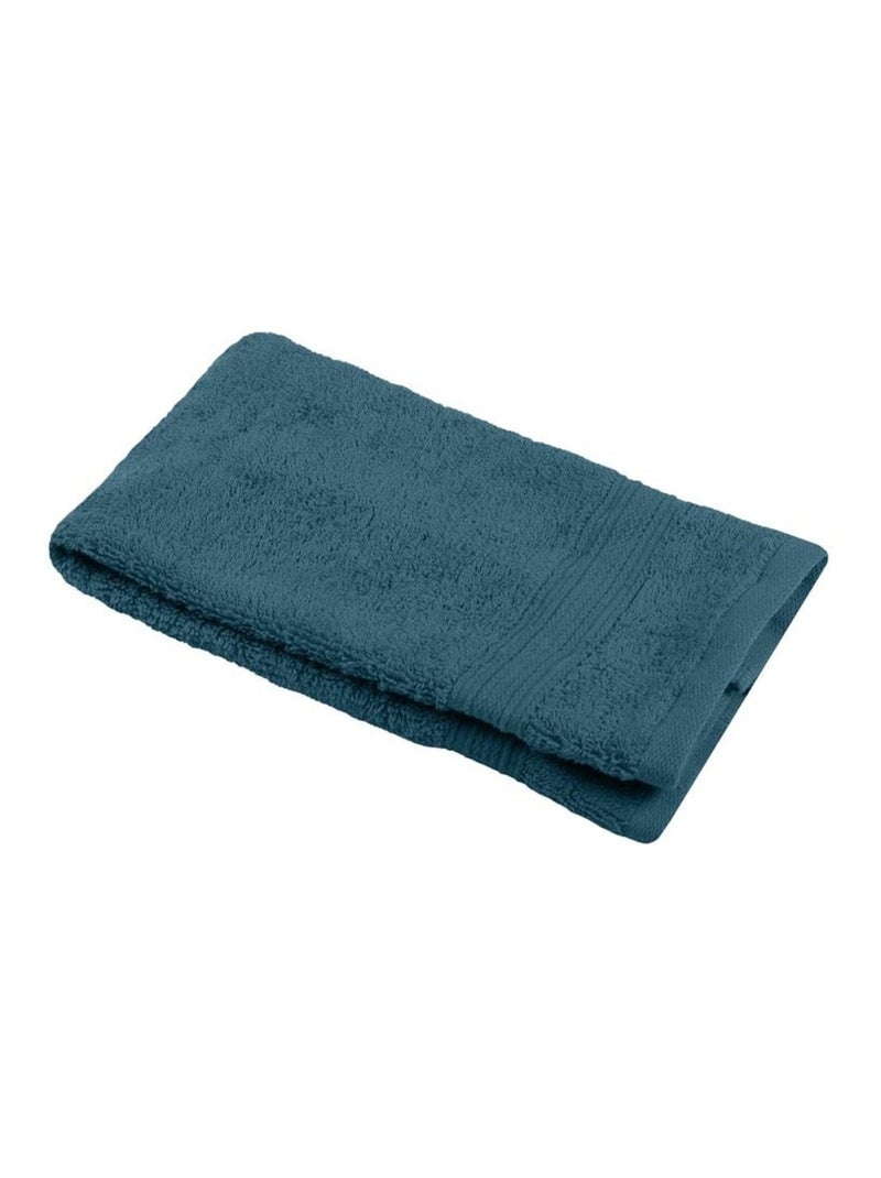 Serviette de toilette invite 30 x 50 cm Laguna Petrole Bleu pétrole - Kiabi