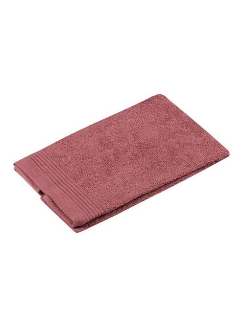 Serviette de toilette invite 30 x 50 cm Lylia Rose Marsala - Kiabi
