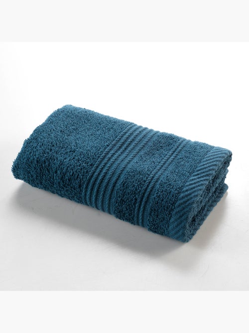 Serviette de toilette invite 30 x 50 cm Tendresse bleu saphir - Kiabi