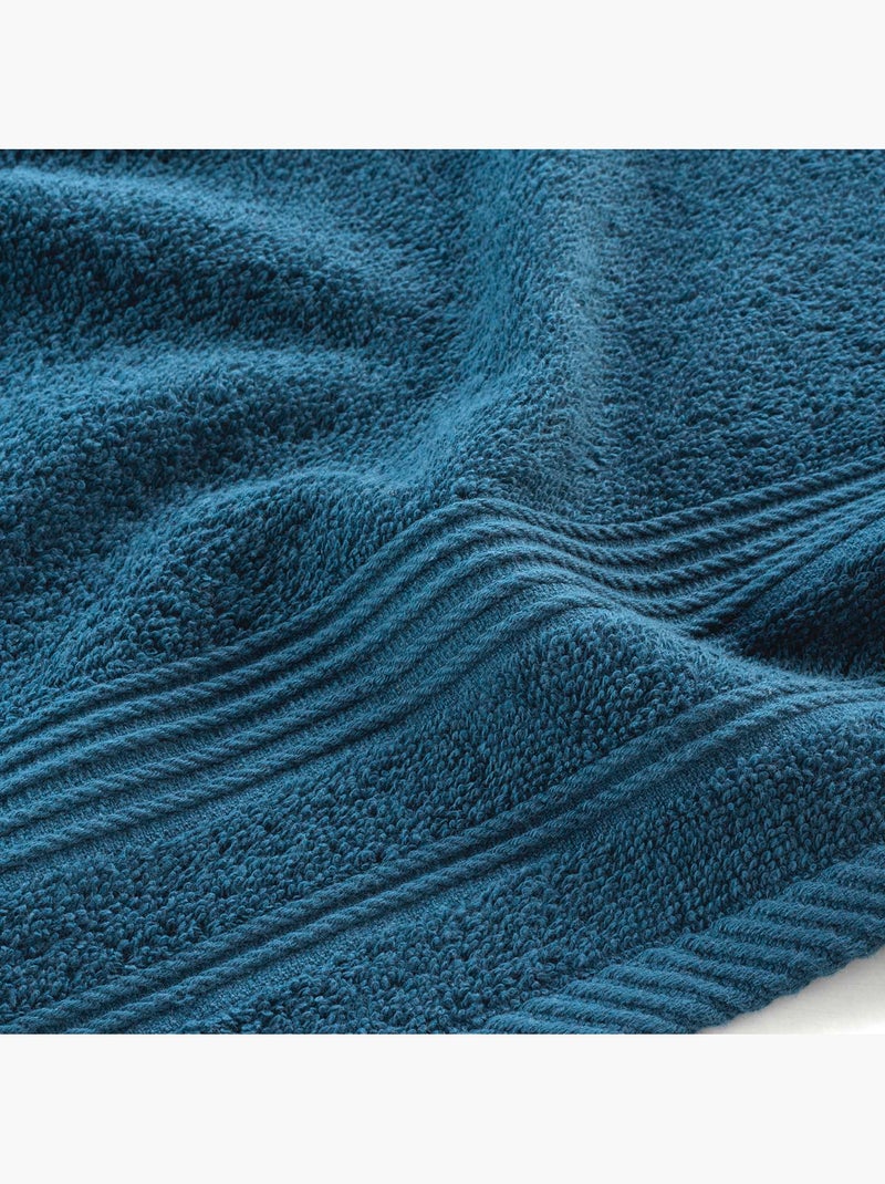 Serviette de toilette invite 30 x 50 cm Tendresse bleu saphir Bleu saphir - Kiabi