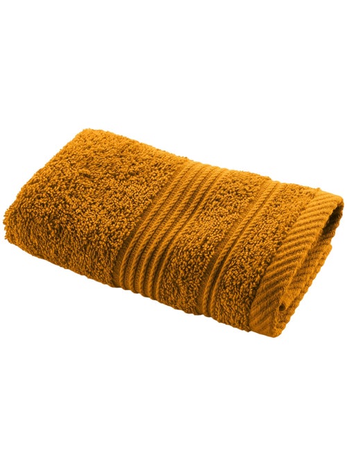 Serviette de toilette invite 30 x 50 cm Tendresse curry - Kiabi