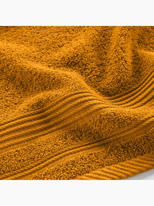 Serviette de toilette invite 30 x 50 cm Tendresse curry - Kiabi