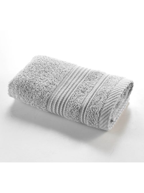 Serviette de toilette invite 30 x 50 cm Tendresse gris - Kiabi