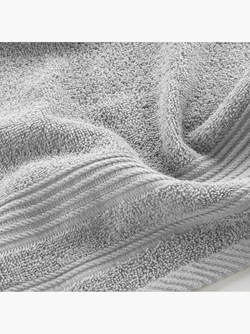 Serviette de toilette invite 30 x 50 cm Tendresse gris - Kiabi