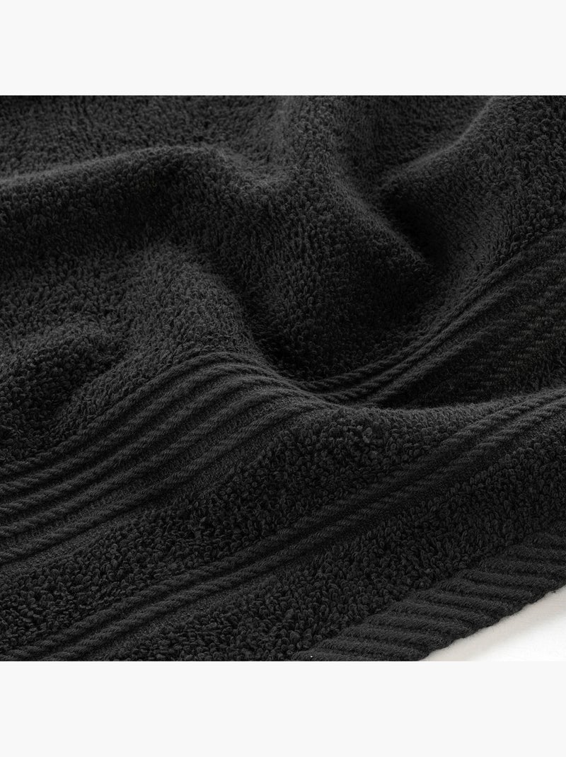 Serviette de toilette invite 30 x 50 cm Tendresse noir Noir - Kiabi