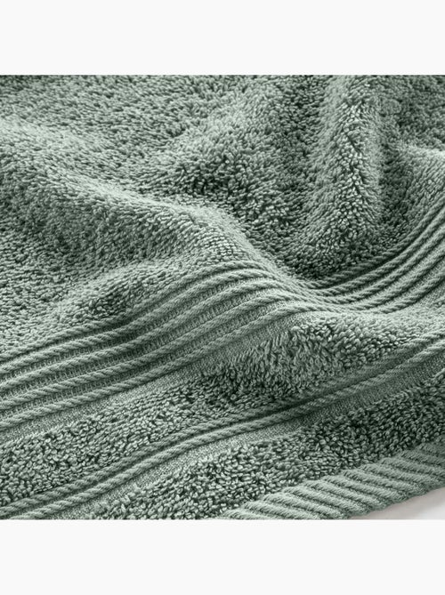 Serviette de toilette invite 30 x 50 cm Tendresse vert cèdre - Kiabi