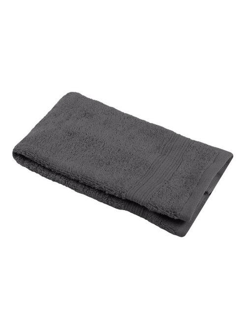Serviette de toilette invite 50 x 90 cm Laguna Anthracite - Kiabi