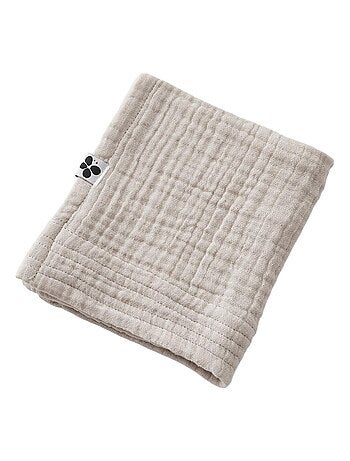 Serviette de toilette invite en gaze de coton Gaia