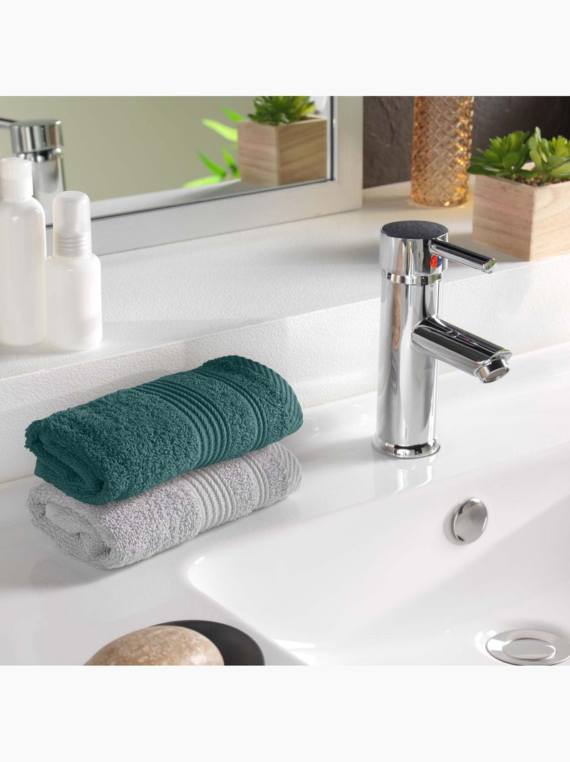 Serviette de toilette invite Tendresse Gris clair - Kiabi