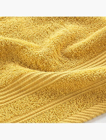 Serviette de toilette invite 30 x 50 cm Tendresse curry
