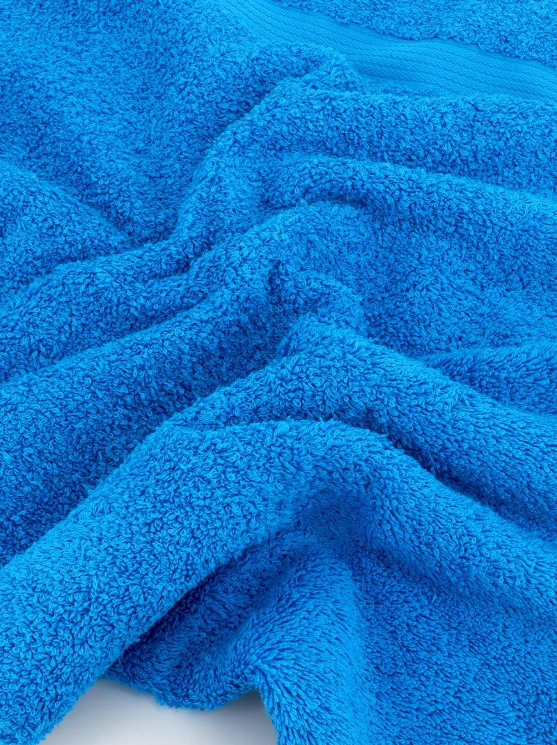Serviette de toilette LUXOR Bleu turquoise - Kiabi