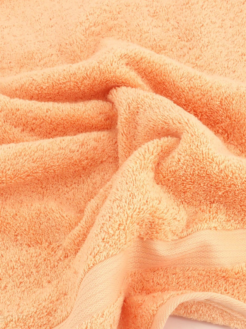 Serviette de toilette LUXOR Orange corail - Kiabi