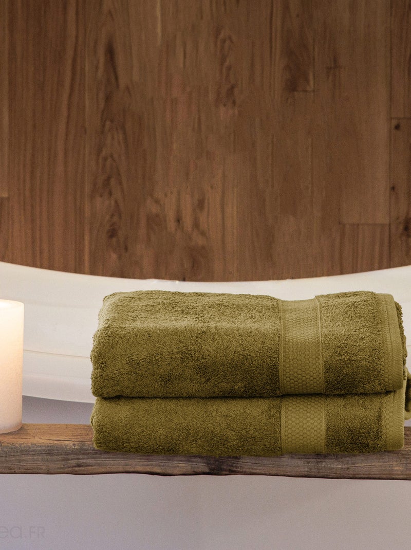 Serviette de toilette NAÏA Vert tilleul - Kiabi
