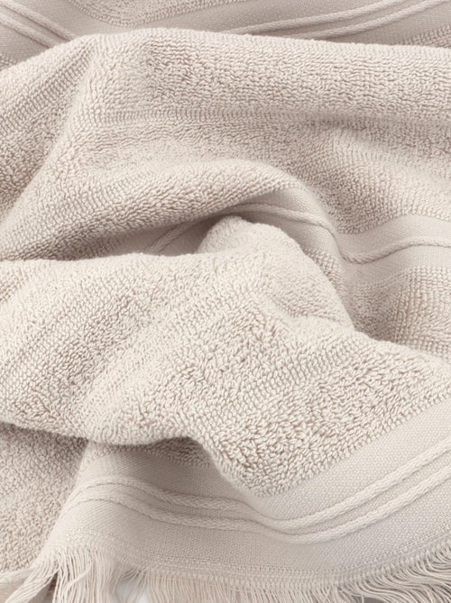 Serviette de toilette NATURAL STRIPES - Kiabi