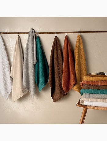 Serviette de toilette natural stripes