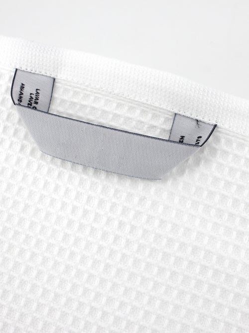 Serviette de toilette nid d'abeille PURE WAFFLE 300 g/m² - Kiabi
