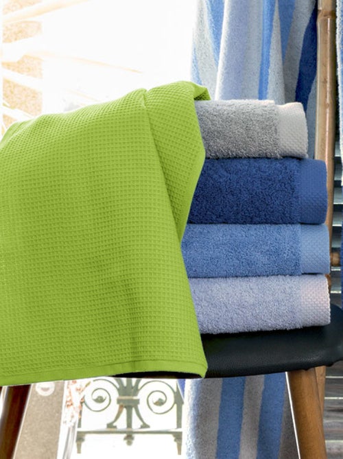 Serviette de toilette nid d'abeille PURE WAFFLE 300 g/m² - Kiabi