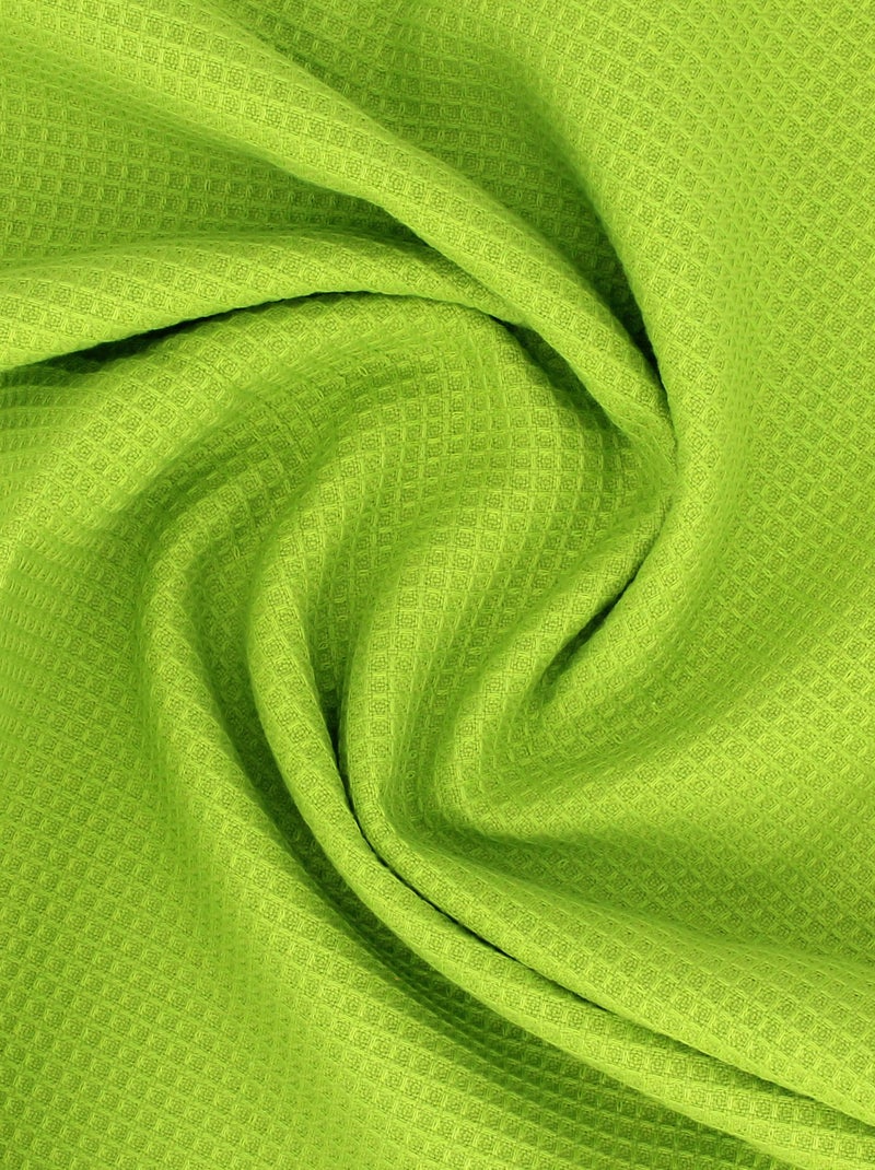 Serviette de toilette nid d'abeille PURE WAFFLE 300 g/m² Vert pistache - Kiabi