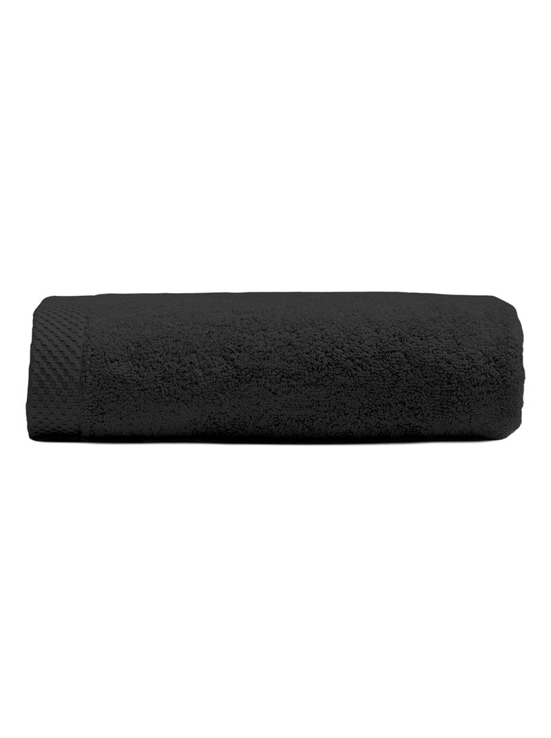 Serviette de toilette premium coton  600 g/m² Mirmande gris anthracite - Kiabi