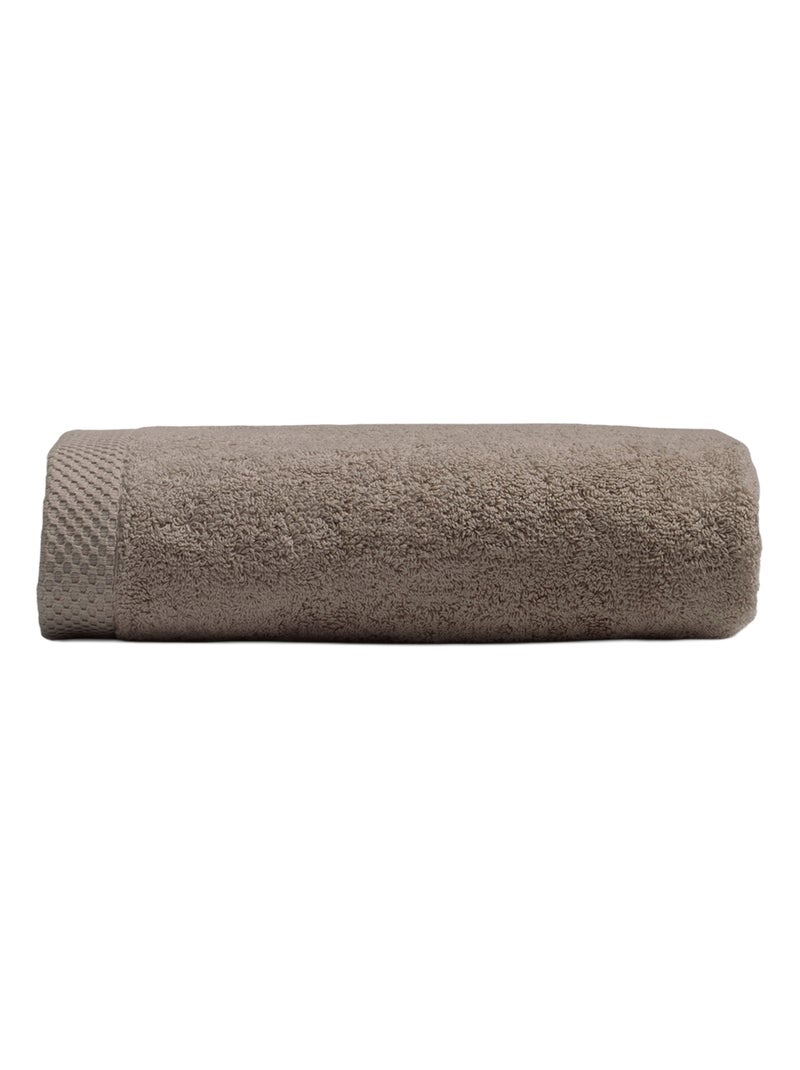 Serviette de toilette premium coton  600 g/m² Mirmande Taupe - Kiabi