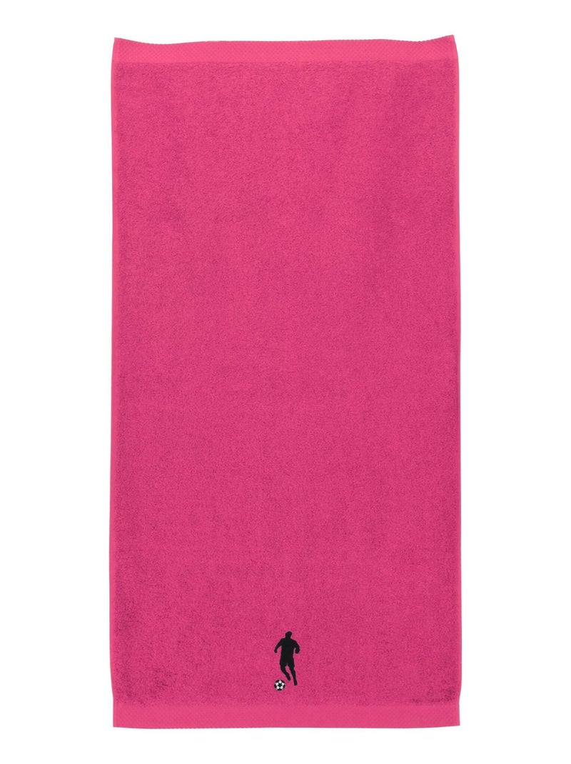 Serviette de toilette PURE FOOTBALL Rose - Kiabi