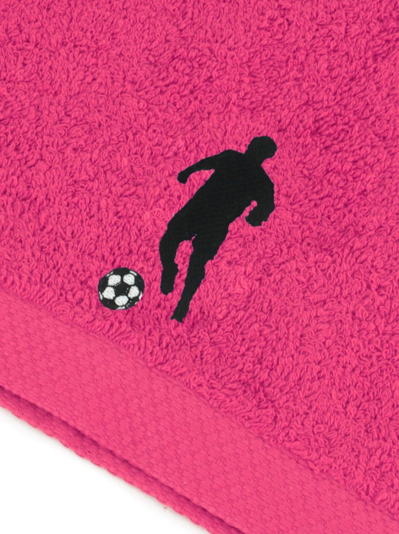 Serviette de toilette PURE FOOTBALL Rose - Kiabi