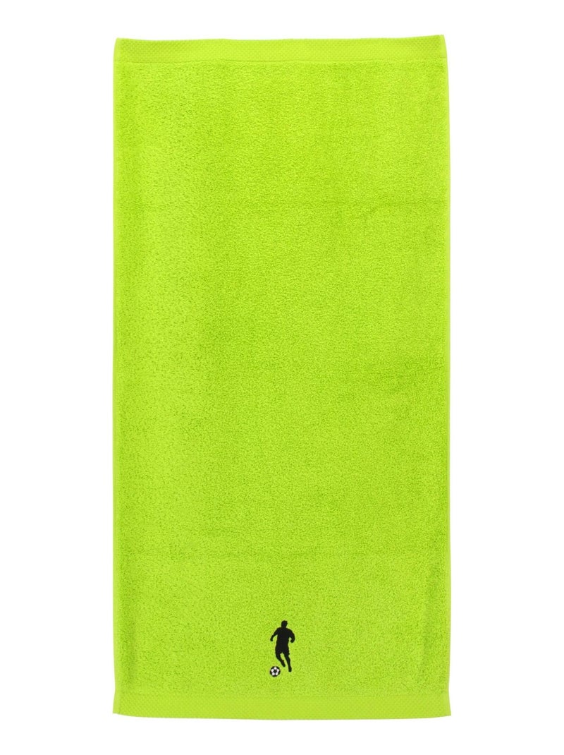 Serviette de toilette PURE FOOTBALL Vert pistache - Kiabi