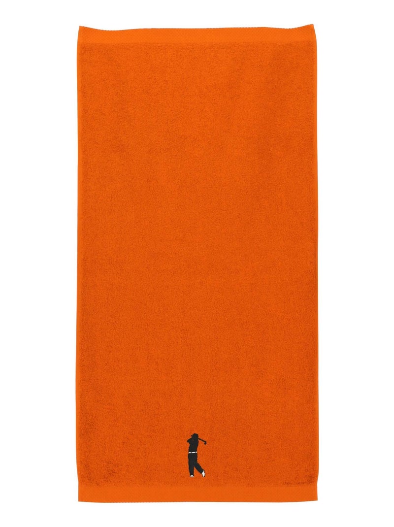 Serviette de toilette PURE GOLF Orange mandarine - Kiabi