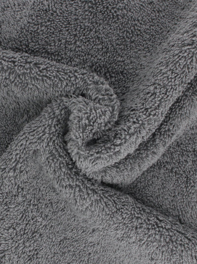 Serviette de toilette PURE gris anthracite - Kiabi