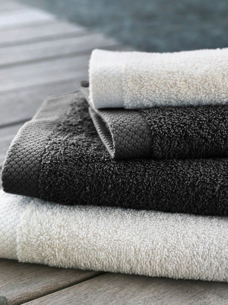 Serviette de toilette PURE Noir Noir - Kiabi