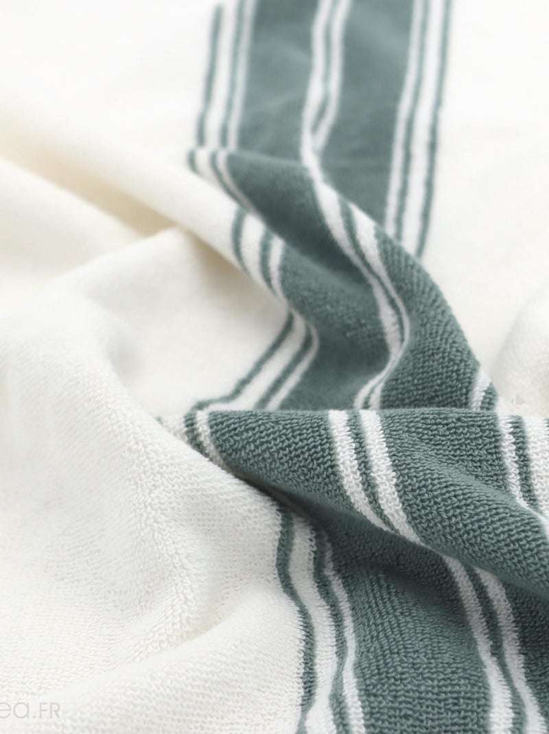 Serviette de toilette RIBBON II Vert - Kiabi