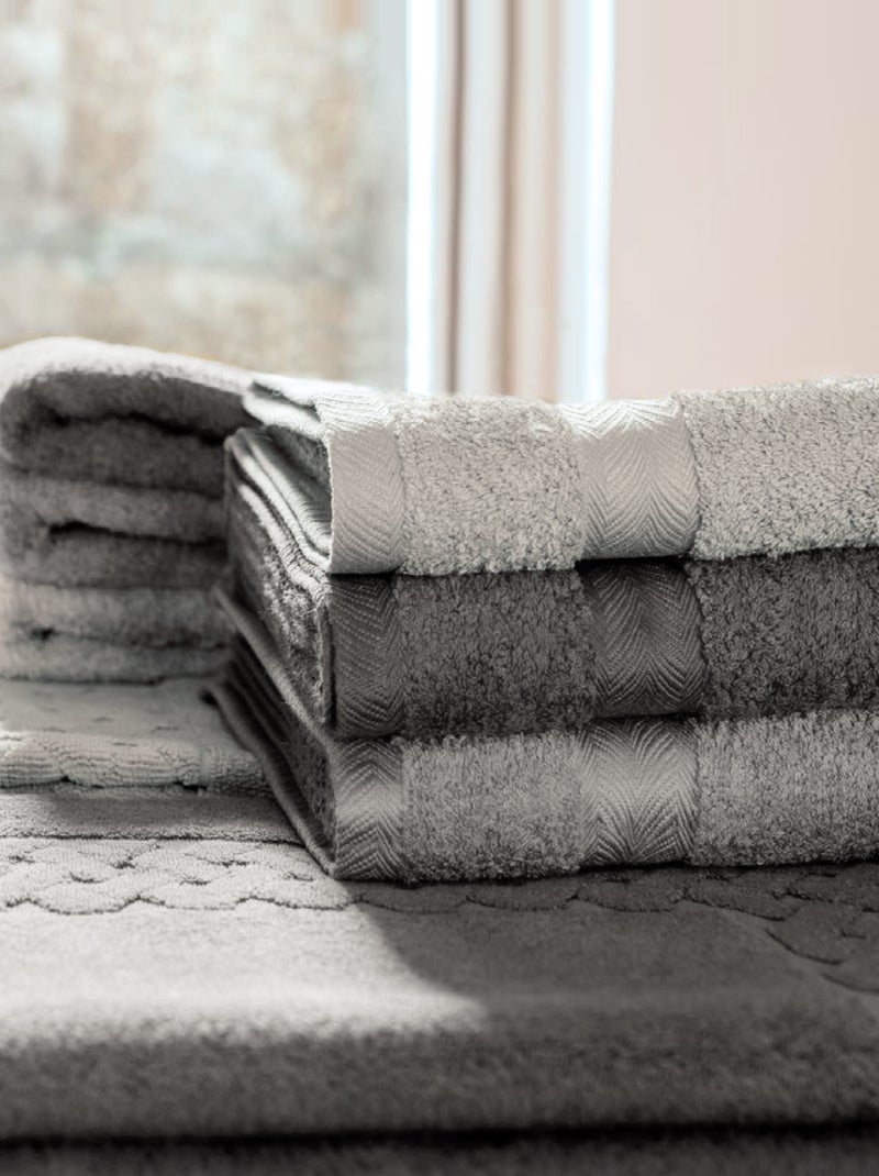 Serviette de toilette ROYAL CRESENT Gris moyen - Kiabi