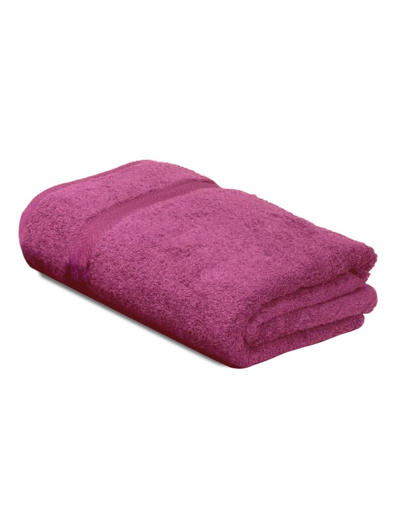 Serviette de toilette ROYAL CRESENT Rose rouge - Kiabi