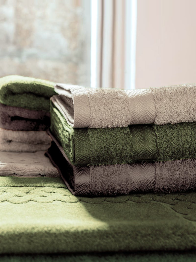 Serviette de toilette ROYAL CRESENT Vert bouteille - Kiabi