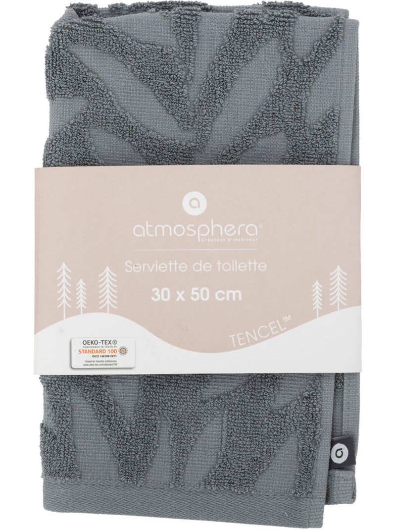 Serviette de toilette SEA VIEW Gris foncé - Kiabi