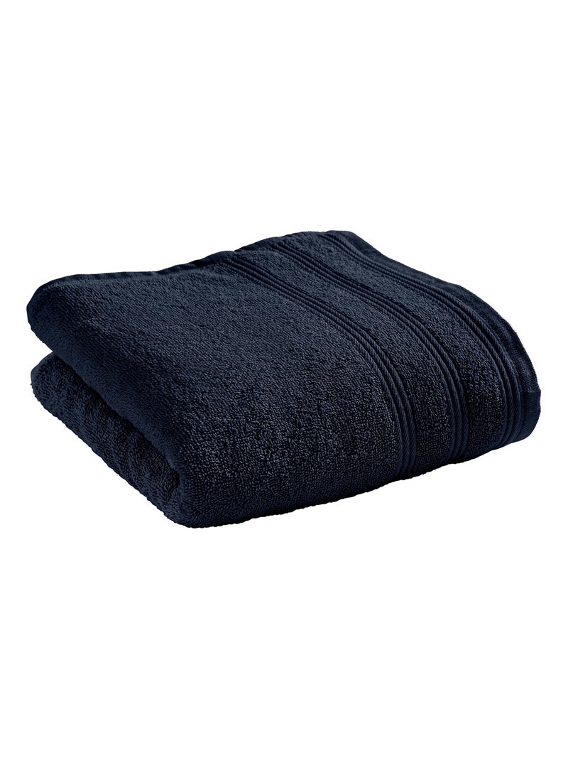Serviette de toilette "Spa" 50 x 100 cm / 400 gr/m² - "Spa" Bleu Nuit - Serviette de toilette 50 x 1 Bleu - Kiabi