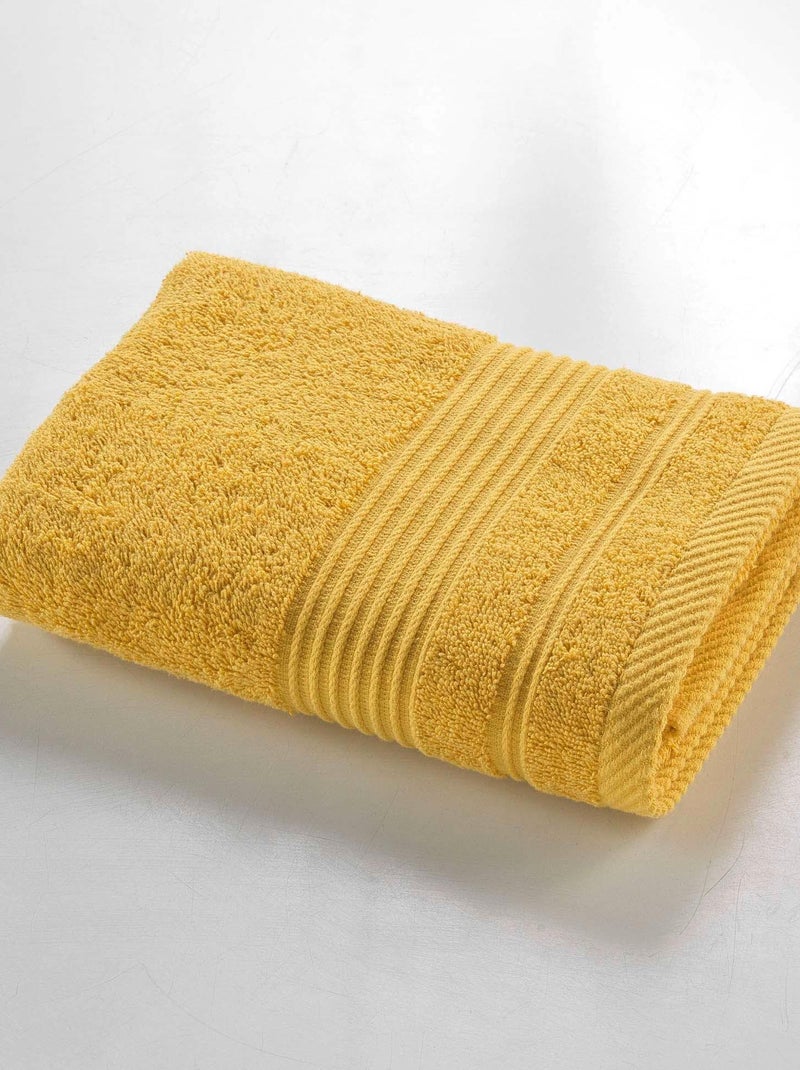 Serviette de toilette Tendresse Jaune - Kiabi